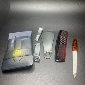 vintage cassini mens travel grooming kit overnighter set new in box